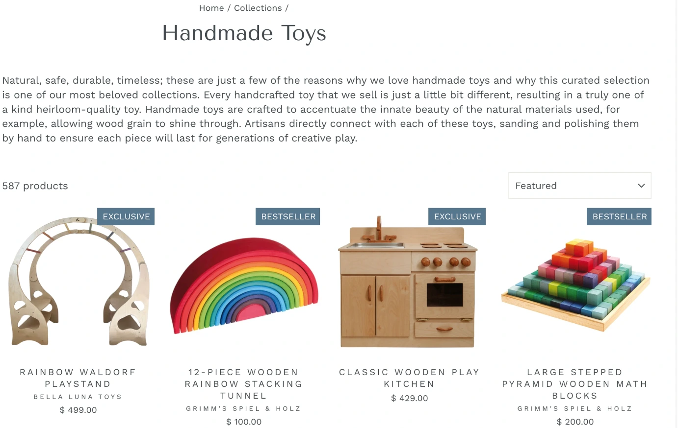 8. Handmade & Artisanal Toy Store Names